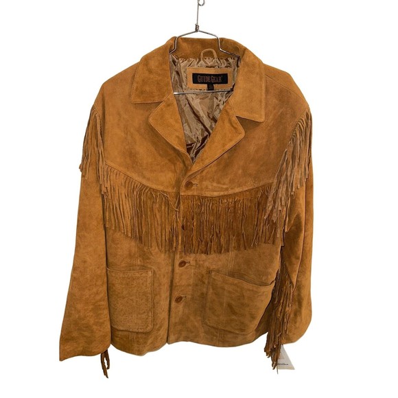 Vintage Guide Gear Western Cowboy Suede Jacket Men's 2XL Heavy Duty NWT - Picture 1 of 3